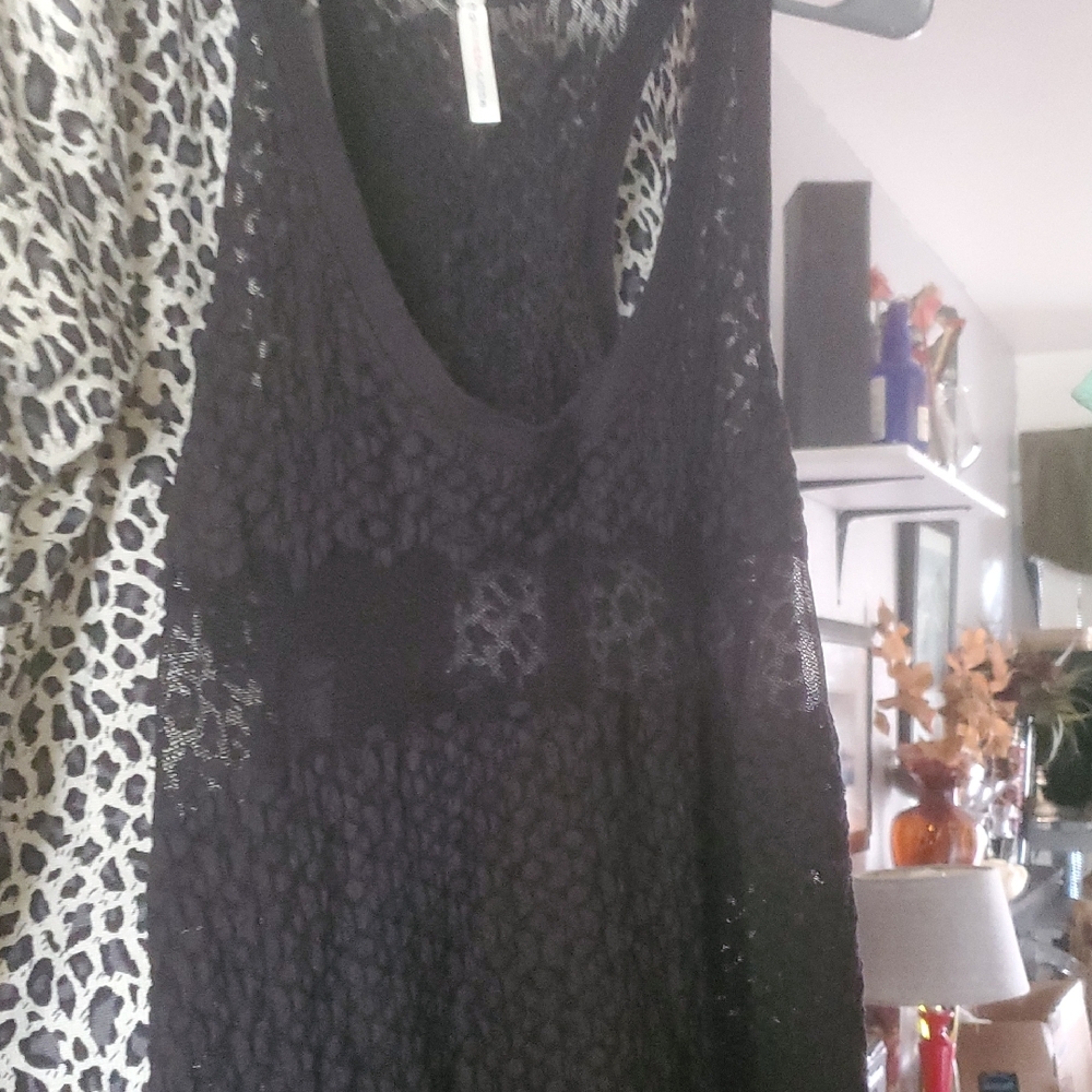 Black Lace Tank Top